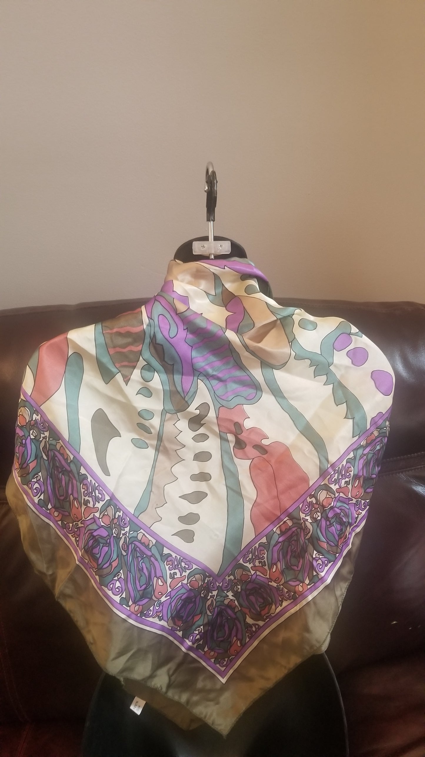 Huali women's scarf multicolor 100% silk