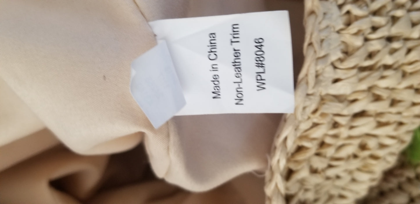 INC. women's handbag straw with multicolor tassels Beach Please extra large. Condition is NWOT