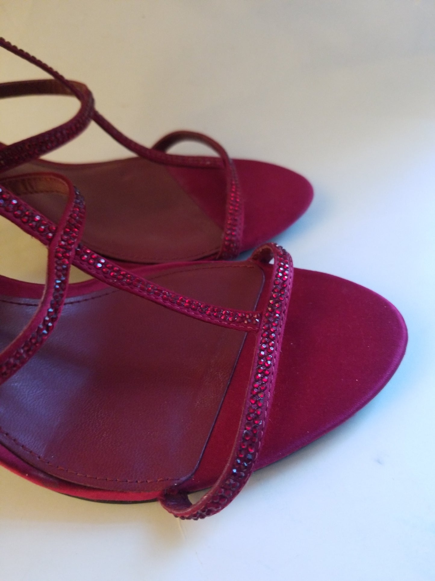 Lauren Ralph Lauren women's shoes red open toe size 8.5 B