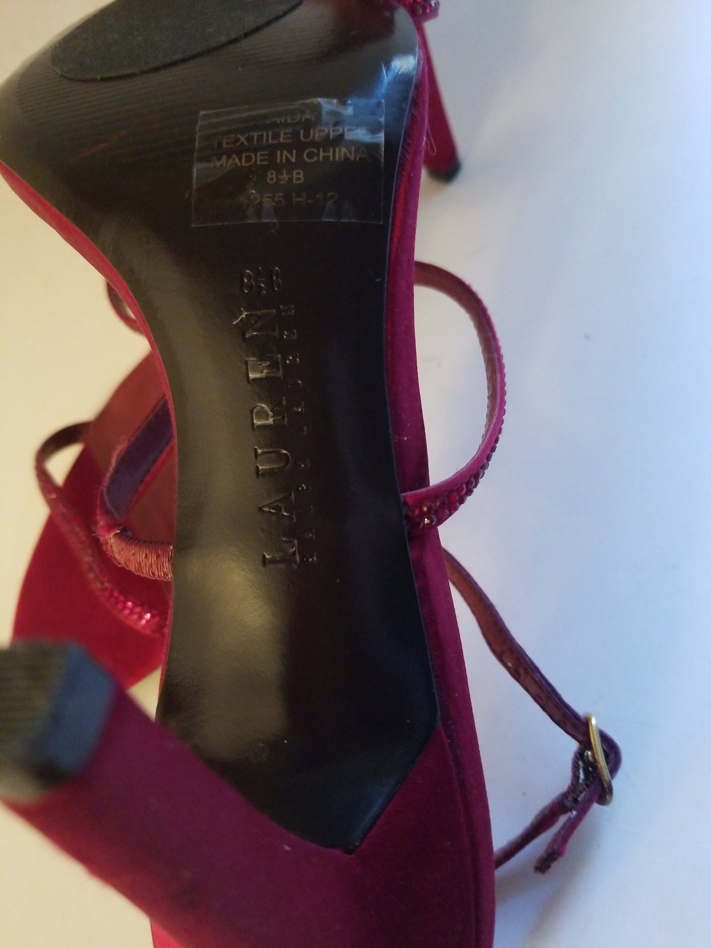 Lauren Ralph Lauren women's shoes red open toe size 8.5 B