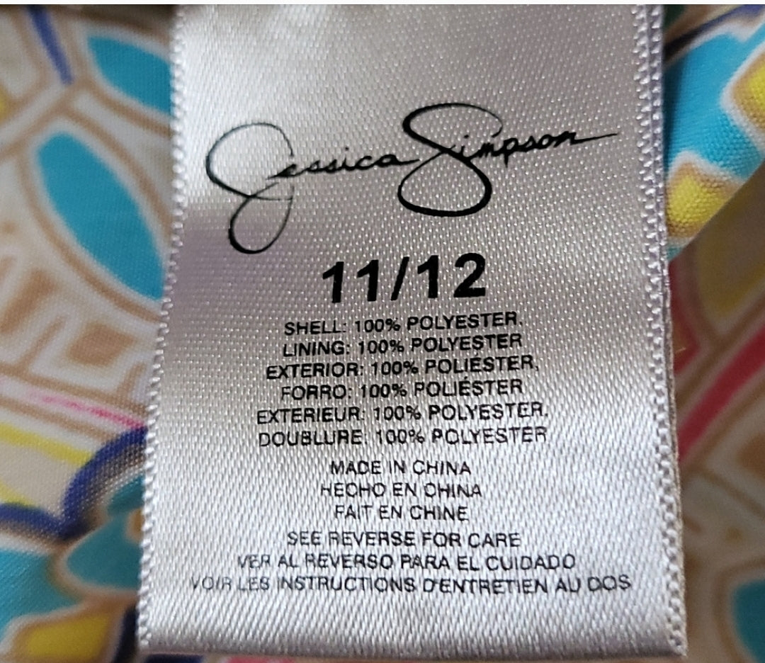 Jessica Simpson tube dress multicolor size 11/12