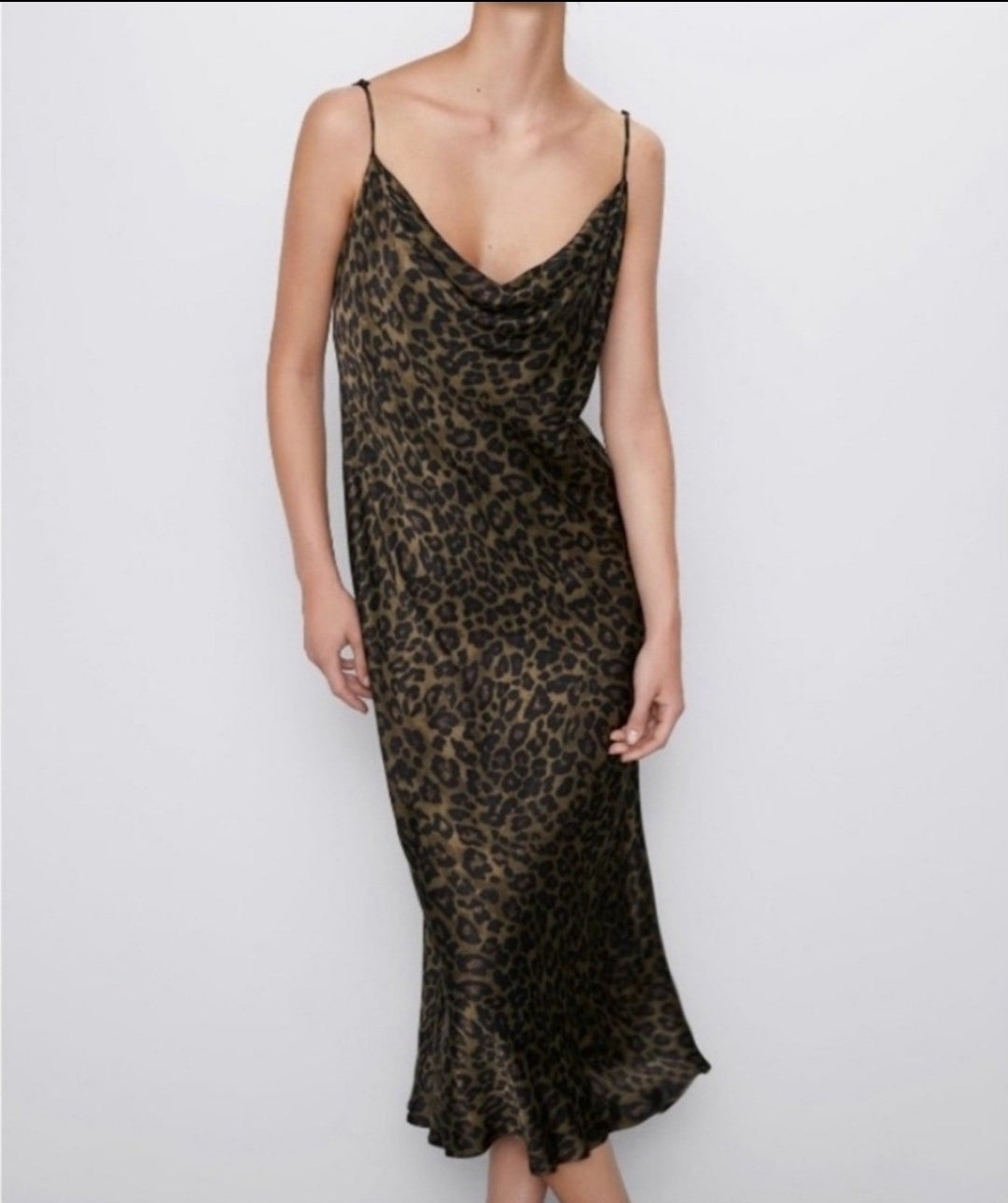 ZARA women's dress multicolor animal print size XS made in Turkey