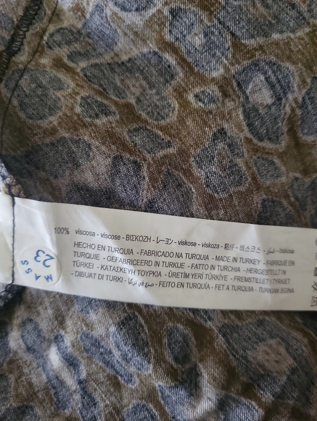 ZARA women's dress multicolor animal print size XS made in Turkey