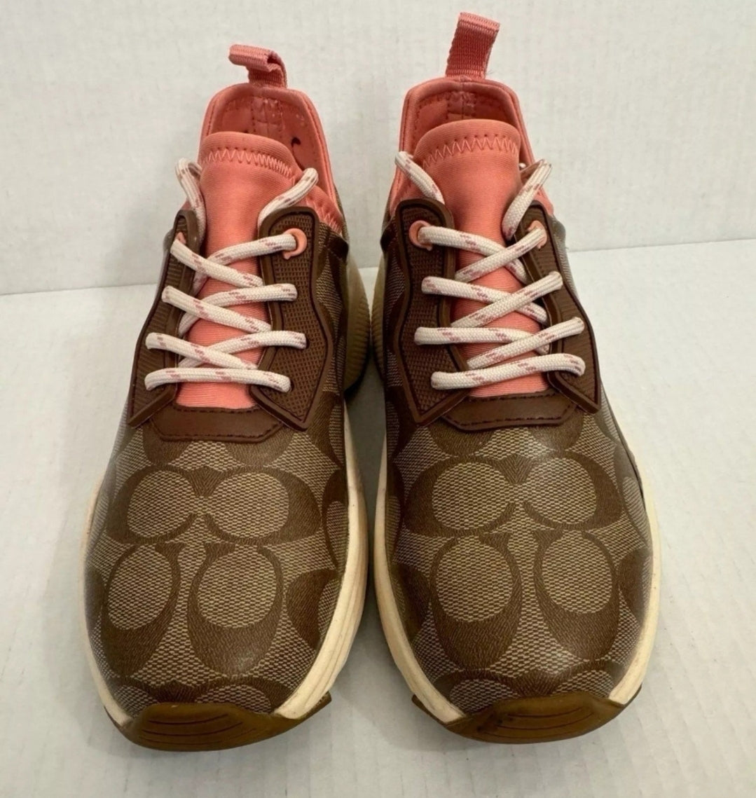 Coach women's fashion sneakers Signature Tech Runner size 9.5B