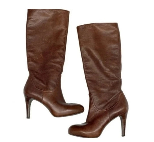 Enzo Angiolini women's boots brown leather Gibbons size 10M