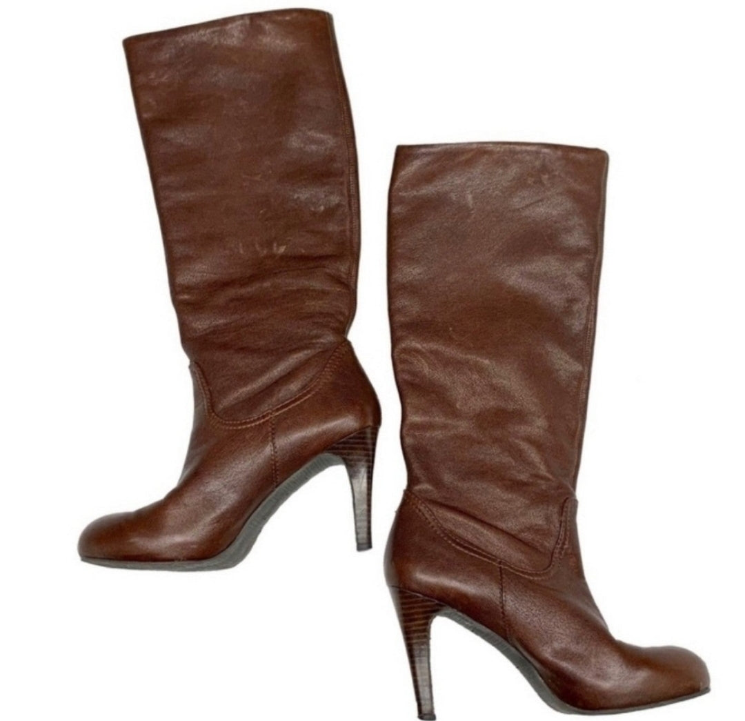 Enzo Angiolini women's boots brown leather Gibbons size 10M