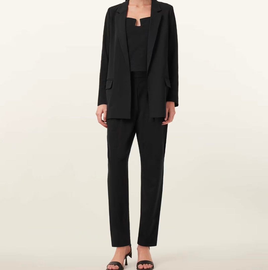 AllSaints women's blazer black jacket Aleida size 10