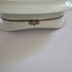 Silesia gravy boat floral pattern