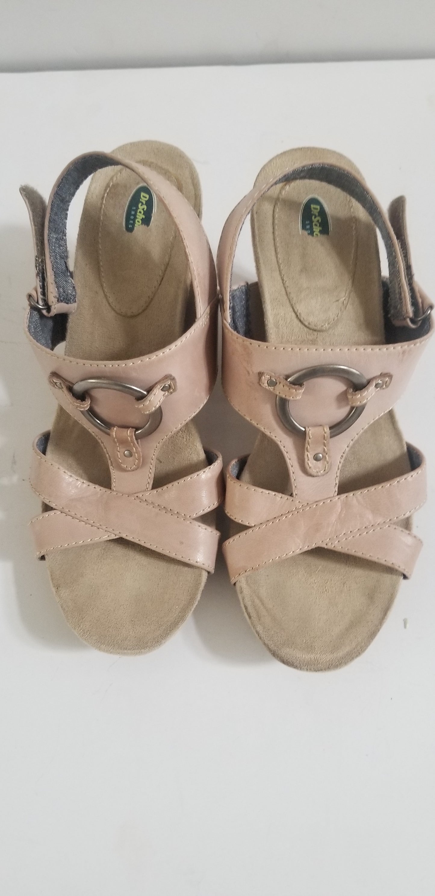 Dr. Scholl's women's sandals taupe strappy leather size 8.5M