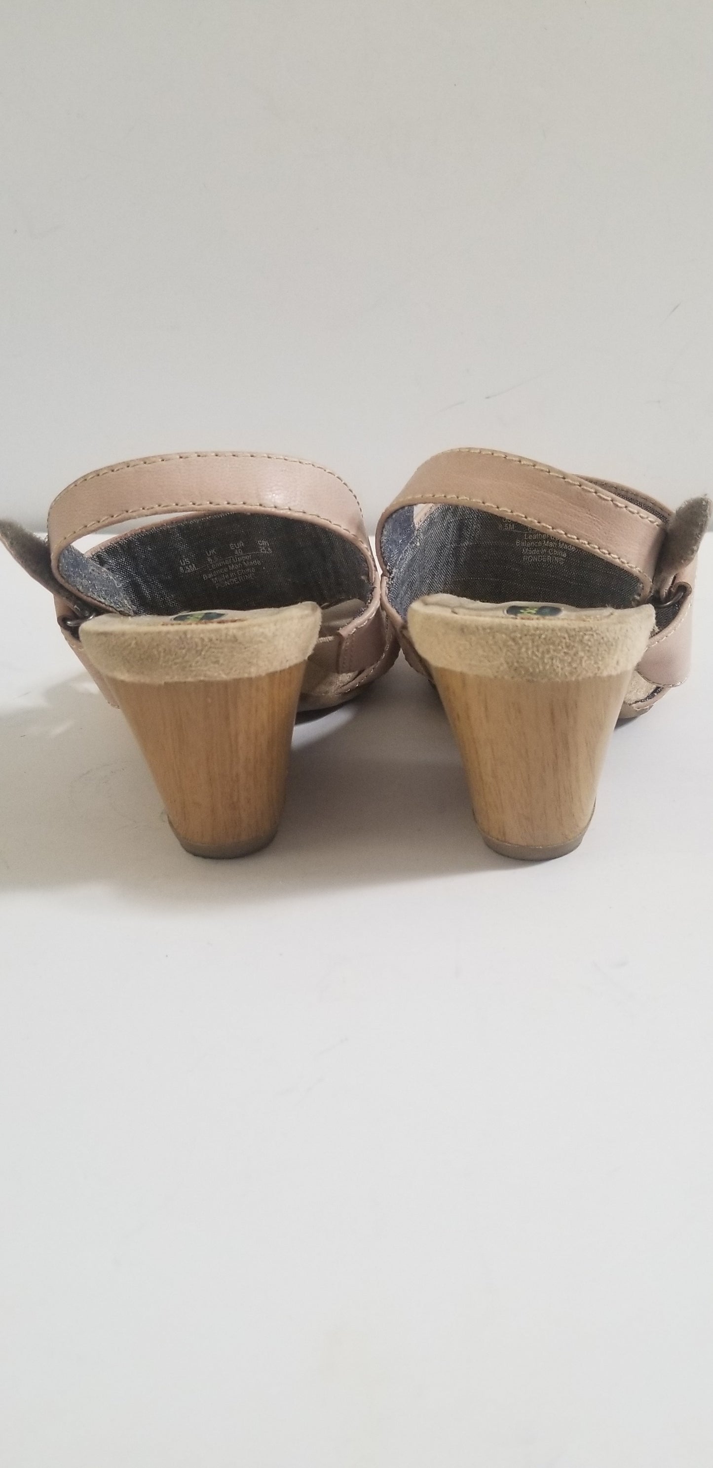 Dr. Scholl's women's sandals taupe strappy leather size 8.5M