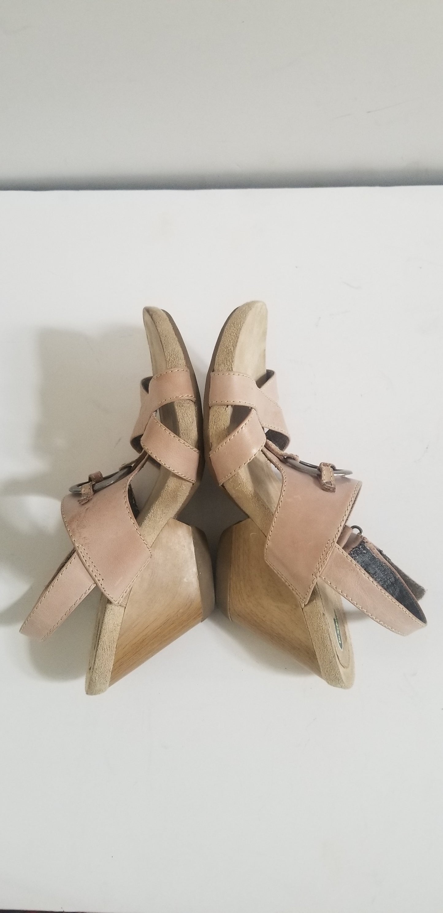 Dr. Scholl's women's sandals taupe strappy leather size 8.5M