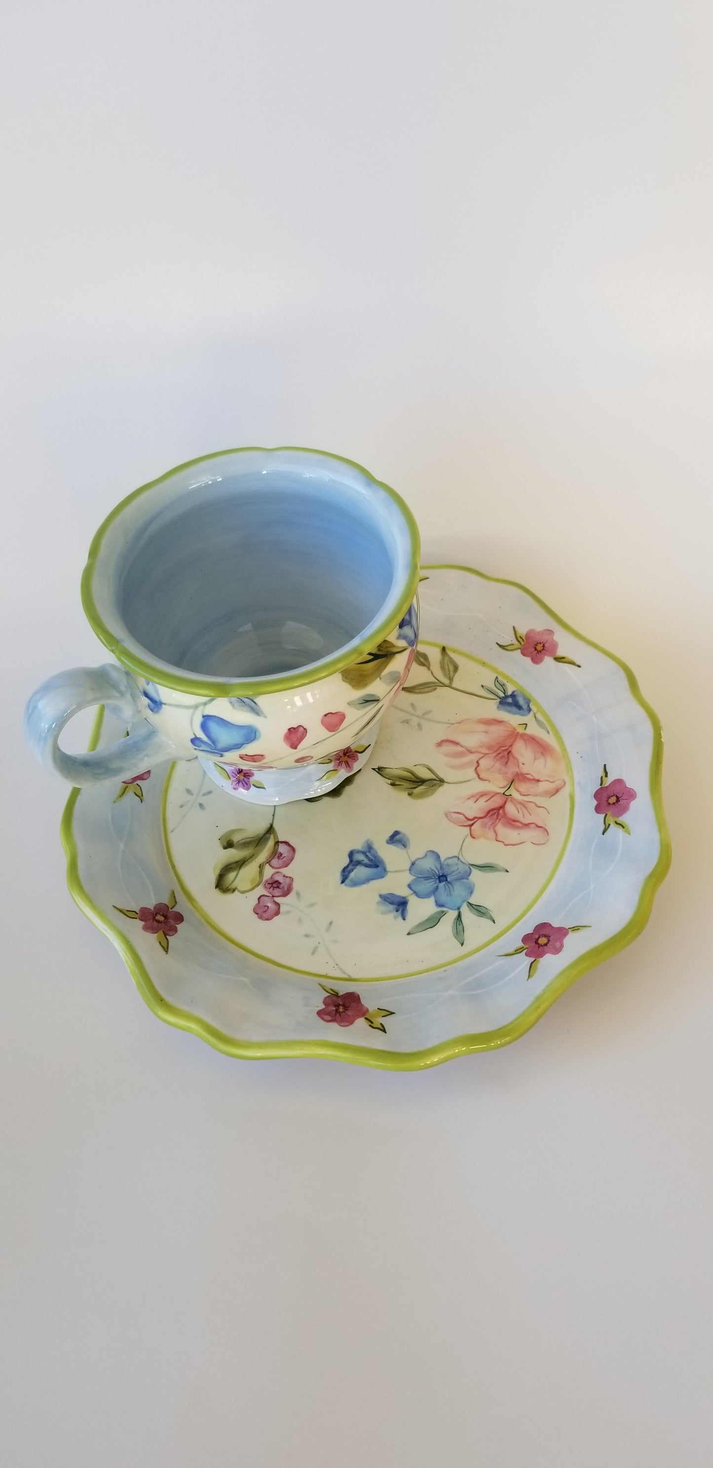 Tracy Porter tea cup and saucer floral