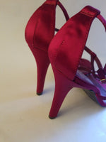 Lauren Ralph Lauren women's shoes red open toe size  8.5 B