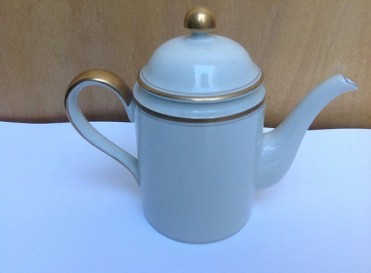 Fitz & Floyd coffee pot off white Palais style large