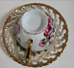 Royal Sealy tea cup and saucer Lusterware made in Japan