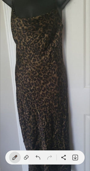 ZARA women's dress multicolor animal print size XS made in Turkey